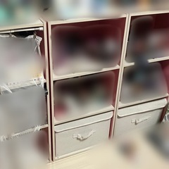 カラーボックス　ピンク　×4の画像