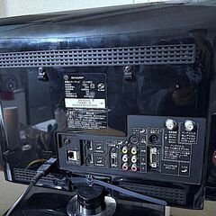 SHARP シャープ 液晶テレビ 19型 LC-19K3 地デジ対応 2010年製 ブラック HDMI端子付き リモコン付きの画像