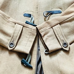 キャメル ダッフルコート フード付き 冬定番の画像