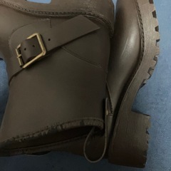 ダークブラウン　ブーツの画像