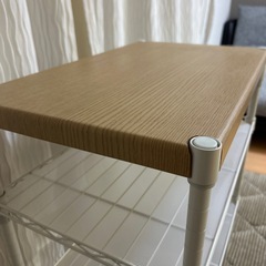 ホワイト　スチールラックの画像