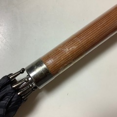 カサブランカ　長傘　チェック　ボタンで開く　紳士用の画像