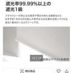 遮光ロールスクリーン (90x220 2個)の画像