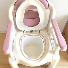 新品・未使用　アロン化成　安寿　ポータブルトイレFX-CP ちびくまくんの画像