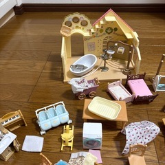 シルバニア　森のなかよしようちえん　小物セットの画像