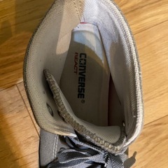 コンバース REACT ハイカット 28cm 伸縮する靴紐に交換済で履脱ラクチン！　の画像