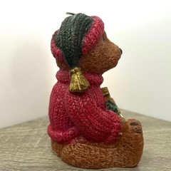☆新品☆ ベアー(熊) ロウ人形 クリスマスツリーの画像