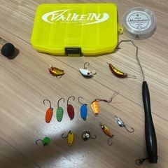 管理釣り場一式セット　ロッド　リール　ルアー　スカリ　タモ　セットの画像