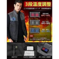 ★【新品未使用！引き取り限定～早いもの勝ち！】★2ボタン仕様！電熱ベスト（ヒートベスト）2XLサイズ★②の画像