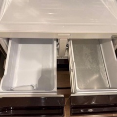 日立 ガラス　冷蔵庫 401L  冷凍庫 タッチパネル 真空チルド　ガラストップ 自動製氷機 大容量の画像