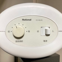 ナショナルの電気ファンヒーターの画像