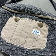 Lee ボア ウエストポーチ グレー　ボディバッグの画像