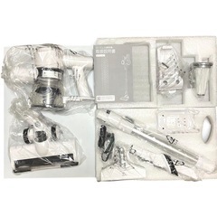 掃除機 コードレス 65Kpa強力吸引 50分連続稼働 グリーンLEDライト 白の画像