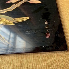 輪島塗りの鳥の画像