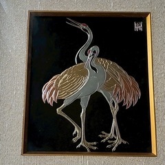 鶴　額の画像