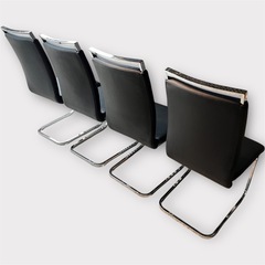 椅子　チェア　4脚セット　レザー調　の画像