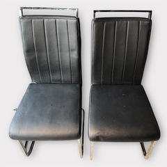 椅子　チェア　4脚セット　レザー調　の画像