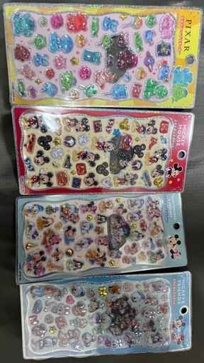 正規品』プチドロップステッカー ディズニー4種 セール中