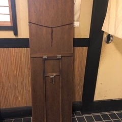 木製　壁掛け又は床置き　鏡の画像