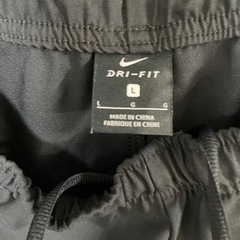 NIKE ナイキ ランニングロングパンツ Lサイズ DRI-FIT トラックパンツ ナイロンパンツ ロングパンツ ブラック 黒の画像