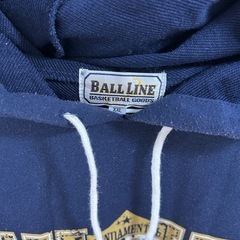 BALL LINE フード付きスウェット XXL ネイビーの画像