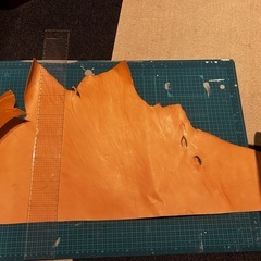 レザークラフト用　レザーハギレのセットの画像