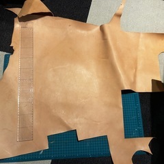 レザークラフト用　レザーハギレのセットの画像