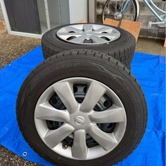 14インチ　ダンロップ　ホイール4本セットk13 マーチ純正の画像