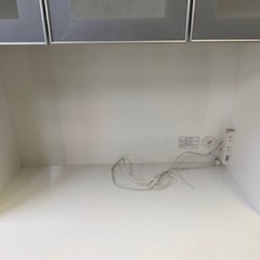 美品 NITORI ニトリ キッチンボード 白 食器棚 カップボード キッチン収納 ホワイト 白 250419+02の画像