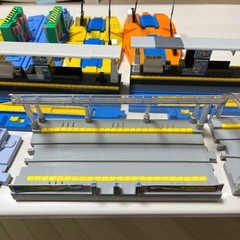 プラレール　踏切　駅の画像