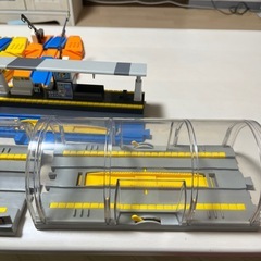 プラレール　踏切　駅の画像