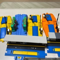 プラレール　踏切　駅の画像