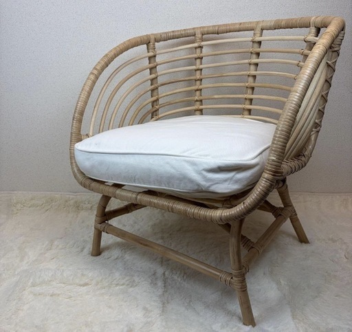 IKEA ブスクボーラタンチェア (mm) 国立の椅子の中古あげます・譲り