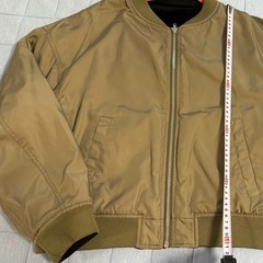 Ma-1 風ブルゾン リバーシブル カーキ／ブラックの画像