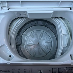 ㊗️新年初売りセール🉐37⭐️2022年製美品★パナソニック　洗濯機　7KG 大容量　大型　一人暮らしの画像