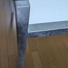 【】速やかに取引したいため値下げ可能】ガラストップ ダイニングテーブルの画像