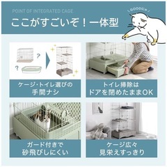 猫、ペット用ケージの画像