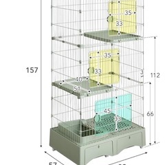 猫、ペット用ケージの画像