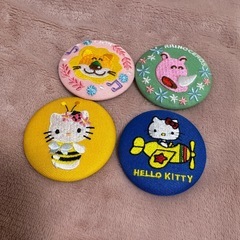 刺繍缶バッチの画像