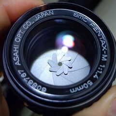 並品 SMC pentax m 50mm f1.4 ＊kマウント ★分解清掃済の画像