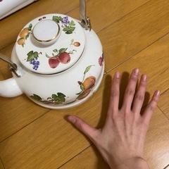 富士ホーロー　やかん　ケトル　レトロの画像