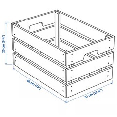 木箱　IKEA クナッグリグ(塗装済み)の画像