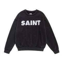 新品男女兼用SAINT ロゴスウェット クルーネック Mサイズの画像