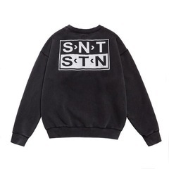 新品男女兼用SAINT ロゴスウェット クルーネック Mサイズの画像