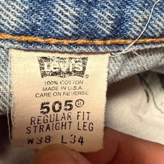リーバイス 505アメリカ製w38L34の画像