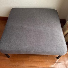 LOWYA (ロウヤ) 2人掛けカウチソファ   正方形　足置き　腰掛けの　スツールの画像