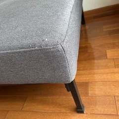 LOWYA (ロウヤ) 2人掛けカウチソファ   正方形　足置き　腰掛けの　スツールの画像