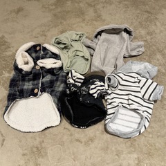 犬服5点おまとめ！ 小型犬用 アウター パーカーなどの画像