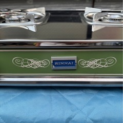 【美品】Rinnai リンナイ　ガスコンロ　R-2DM　昭和レトロ　ヴィンテージ　アンティーク　　ガステーブルの画像