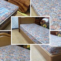 a5 マットレス シーリー 引き出し付き シングルベッドの画像